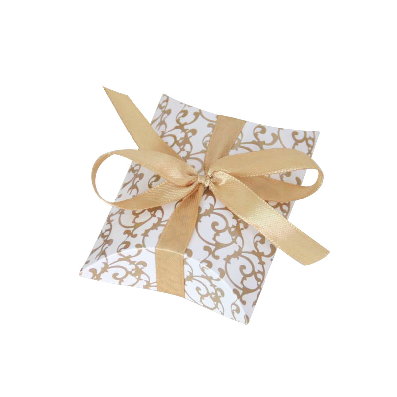 New Pillow Bag Candy Packaging Box Pattern Pillow Box European Style Wedding Candy Box Hand Mixing Gift Box