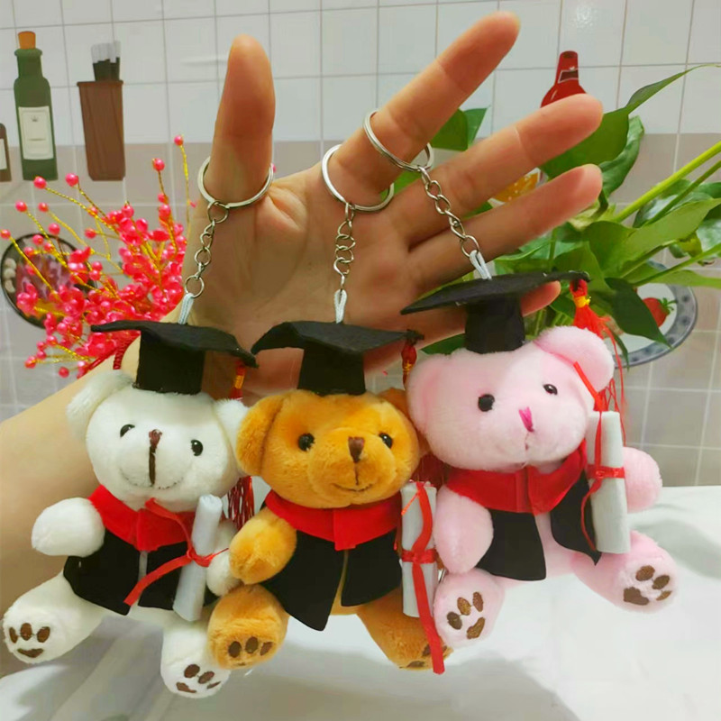 Graduation Bear Wearing Doctor Hat Little Bear Doctor Bear Plush Toy Little Bear Rag Doll Pendant Graduation Season Commemorative Gift