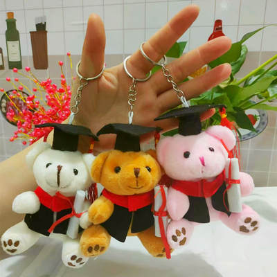 Graduation Bear Wearing Doctor Hat Little Bear Doctor Bear Plush Toy Little Bear Rag Doll Pendant Graduation Season Commemorative Gift