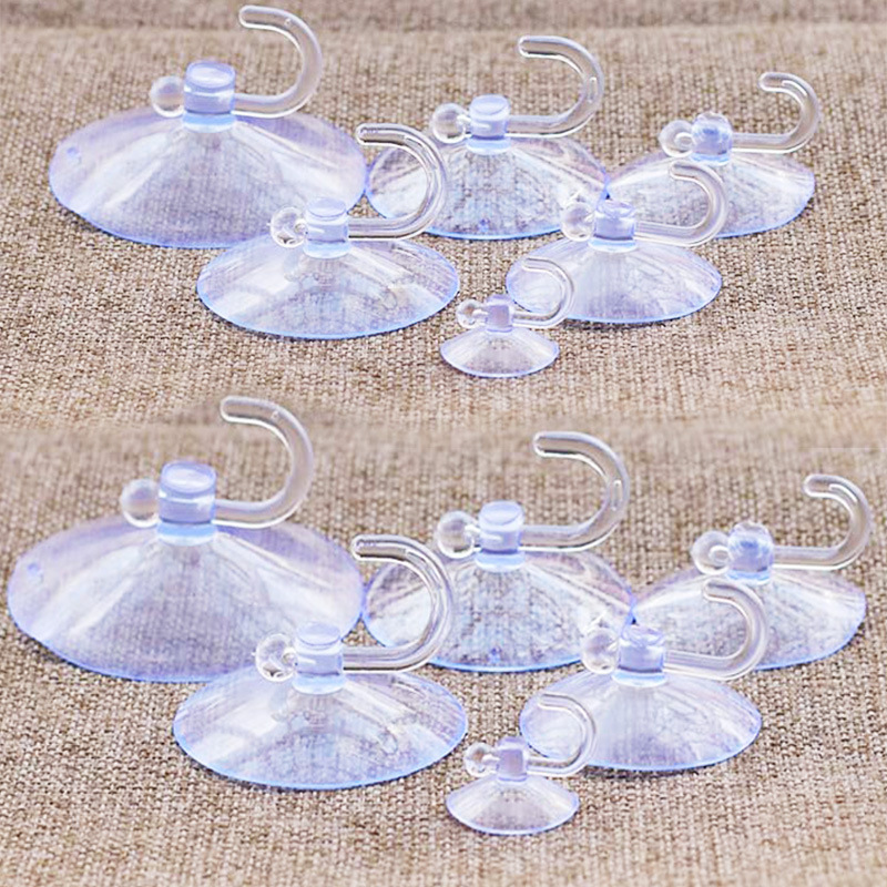 透明プラスチック吸盤フック2.5cm-8cmメーカー自産自販量キッチン浴室フック吸盤|undefined