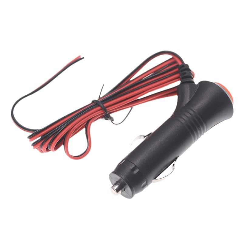 Car cigarette lighter plug car cigarette lighter 1.5 meters power cord with switch 12V24 universal