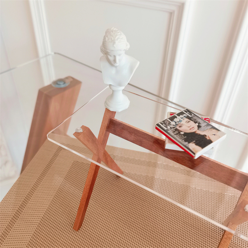 6 points glass table table desk model ins Wind doll house ornaments factory direct support order