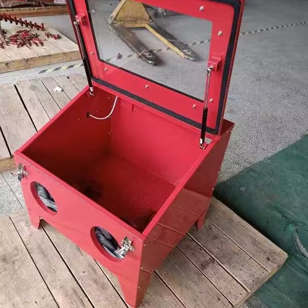 Desktop sandblasting Machine box type 150L SBC150 surface treatment dry sandblasting rust removal paint diy bulk