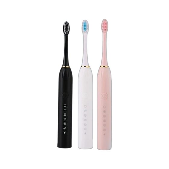 Cross-border explosions soft bristle electric toothbrush lovers adult rechargeable soft bristle brush head factory in stock wholesale