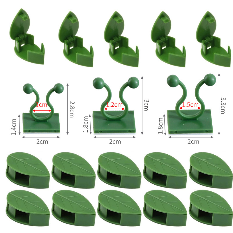 Cross-border Green Rose Climbing Clip Plant Fixer Plant Growth Climbing Climbing Wall Self-adhesive Clip Line Storage Device
