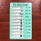 TO DO List Green Color Card