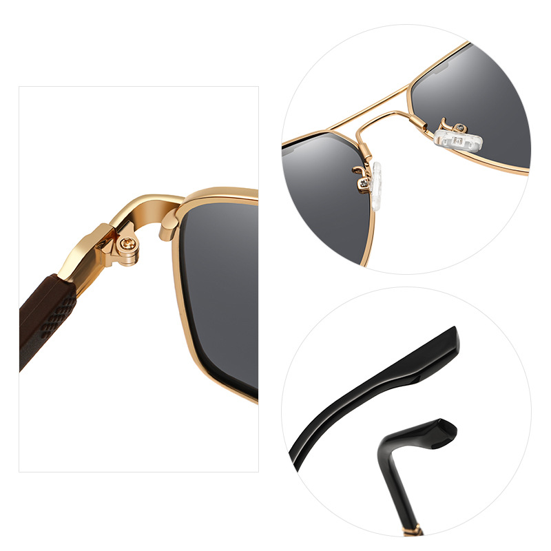 Lei Pailong Color-Changing Glasses Memory Titanium Sunglasses Men's Memory Flying Polarized Sunglasses Driving Driving Driver's Glasses