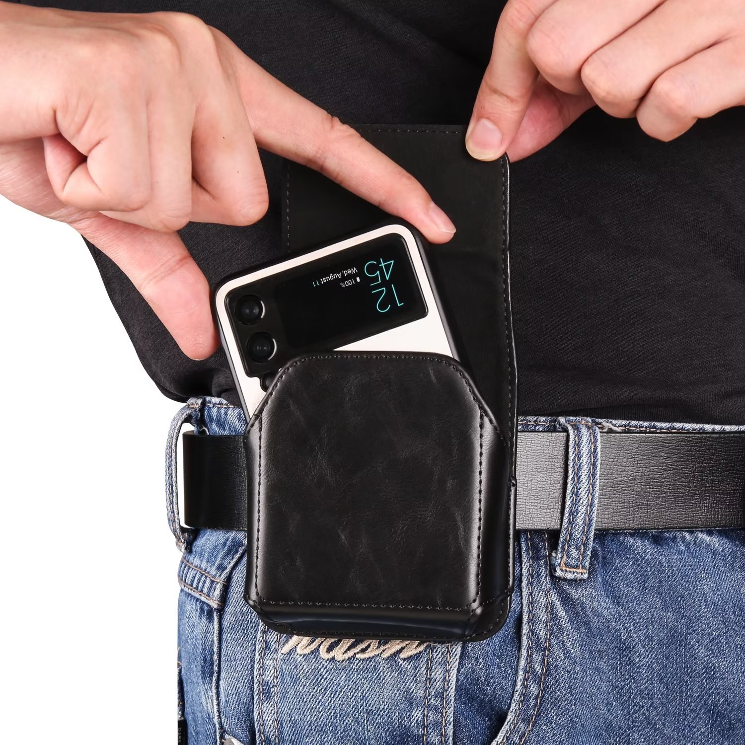 Suitable for Moto razr 40 Ultra/ZFlip4 hanging waist bag folding screen P50PocketS mobile phone bag