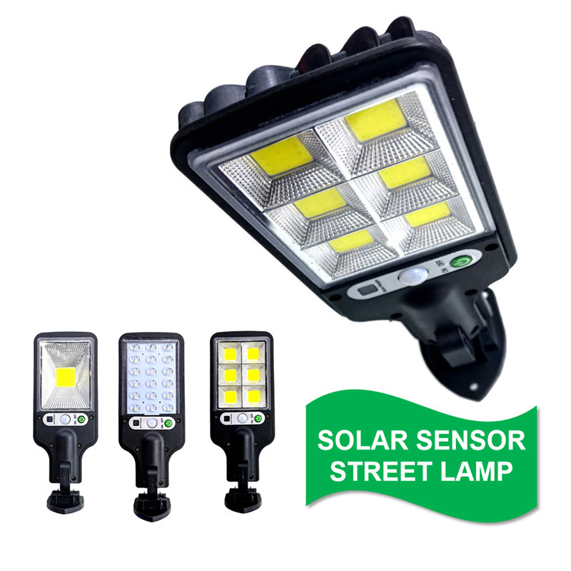 Cross-border explosion outdoor aluminum solar street light human body induction courtyard garden with remote control LED waterproof biker lamp