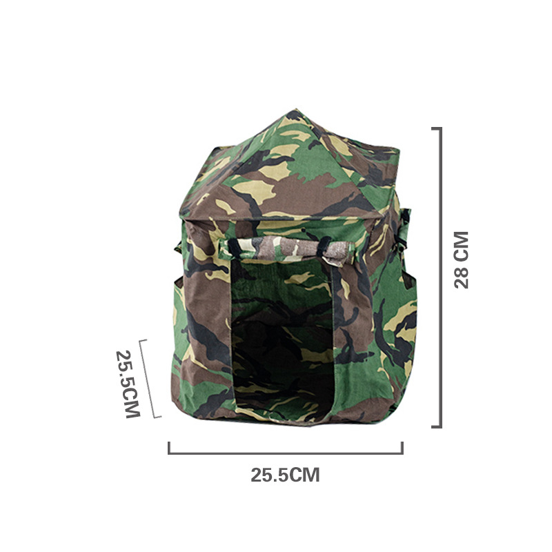 6 points soldier tent epidemic prevention and isolation scene toy field camouflage security guard box DIY scene toy