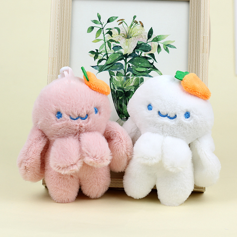 Creative cartoon octopus plush toy rabbit doll bag keychain pendant octopus doll doll