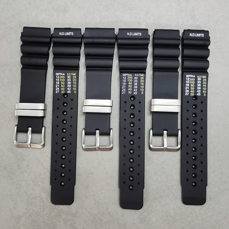 n.d. Limit for Diver water Ghost Diver 20 22 24mm pu plastic silicone watch strap