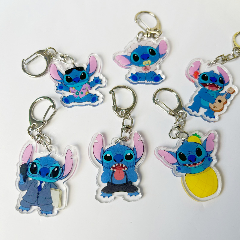 Shi Dizai Pendant Star Baby Cute Cartoon Acrylic Keychain Student Schoolbag Creative Couple Hanging Ornaments