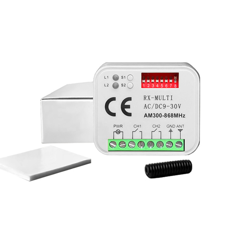 Cross-Border 300-900m multi-frequency universal remote control receiver universal garage door receiver two-channel control