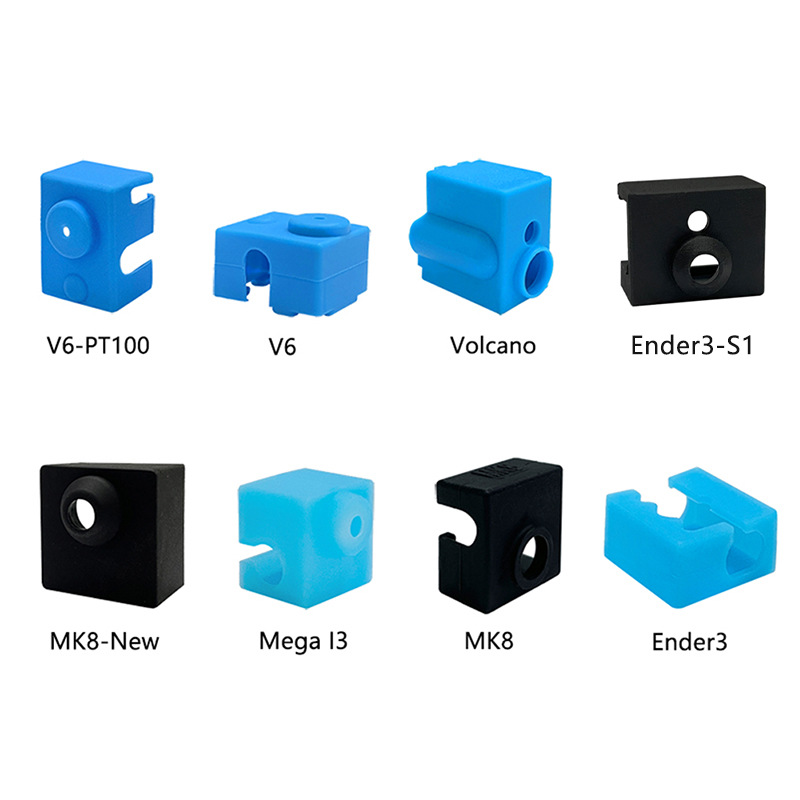 3D printer silicone sleeve nozzle insulation sleeve Kobra2 Volcano Ender3 Ender7 Vyper