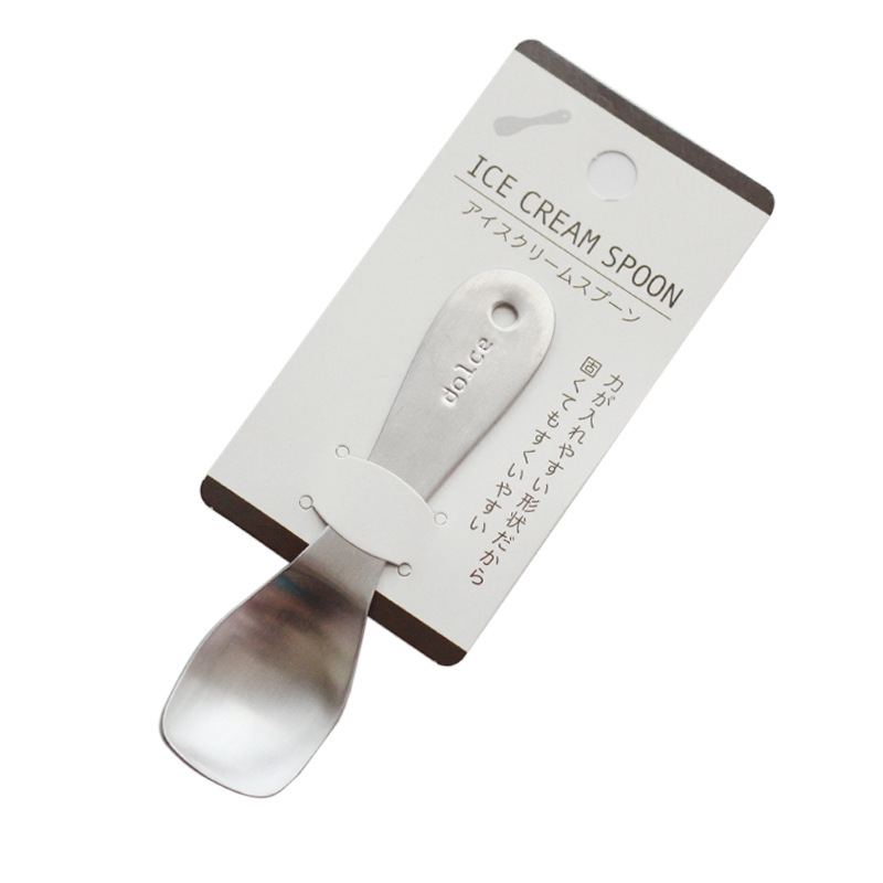 Japanese imported echo stainless steel dessert spoon creative yogurt spoon ice cream spoon ice cream spoon children's small spoon