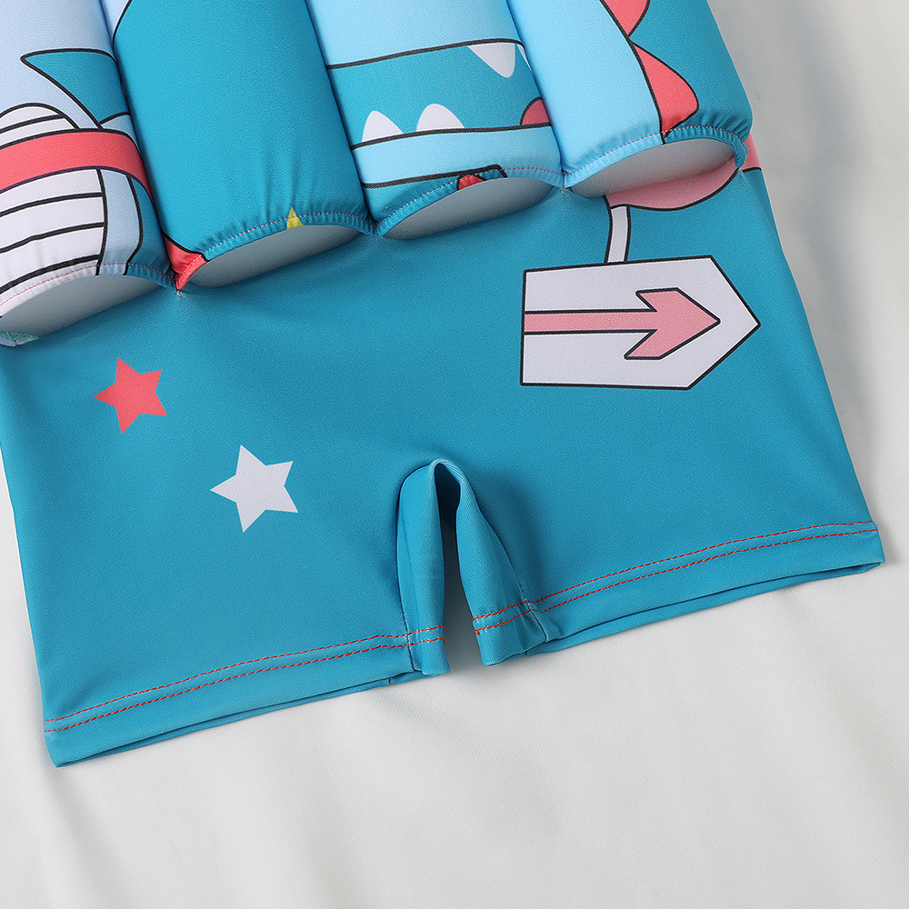 2022 children's swimsuit Boys' short-sleeved one-piece swimsuit children's infant swimming swimsuit one-piece delivery swimsuit men's