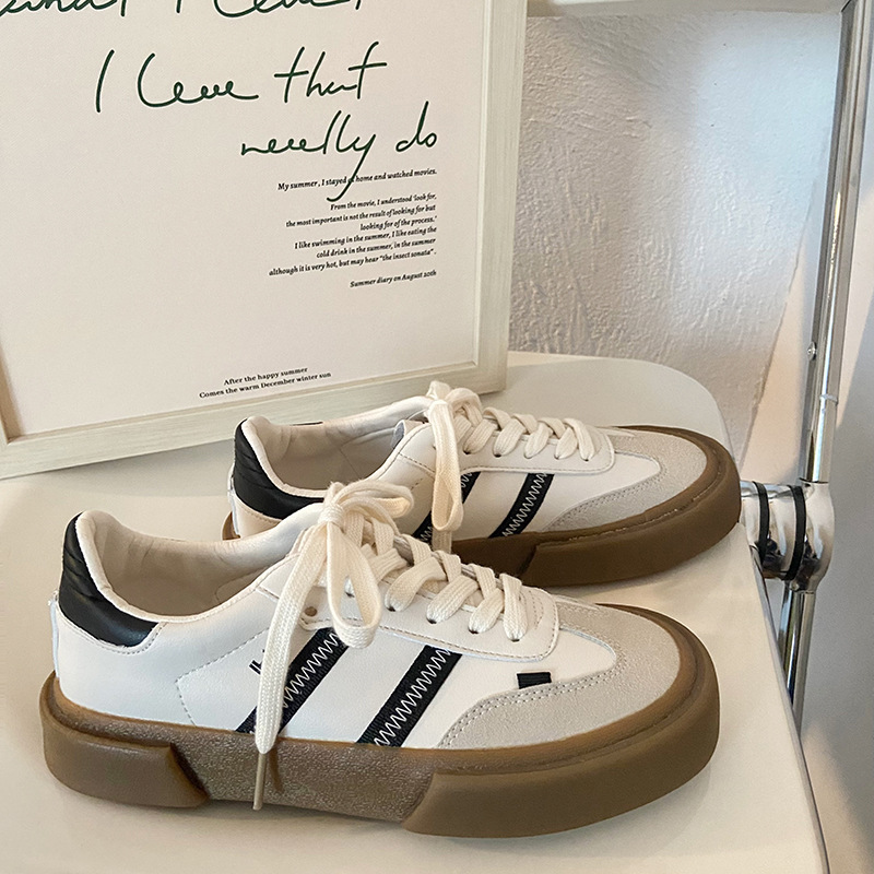 2022 new retro ins brown leather German training daily student basic classic all-matching sneakers