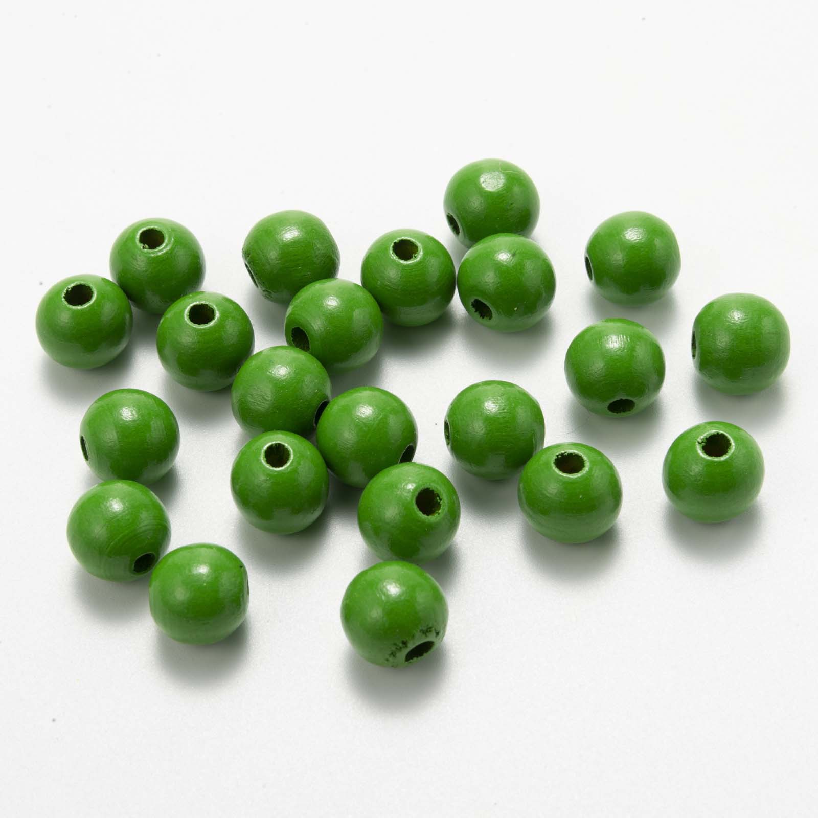 DJ source factory 14mm color wooden beads children's beads loose beads hemp rope tassel wooden beads string DIY accessories