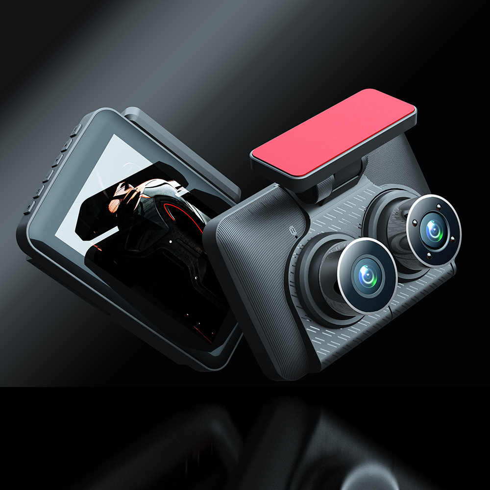 3Lens 4inch Driving Recorder Hd 1080P Infrared Night Vision Reversing Image Cross-Border Amazon