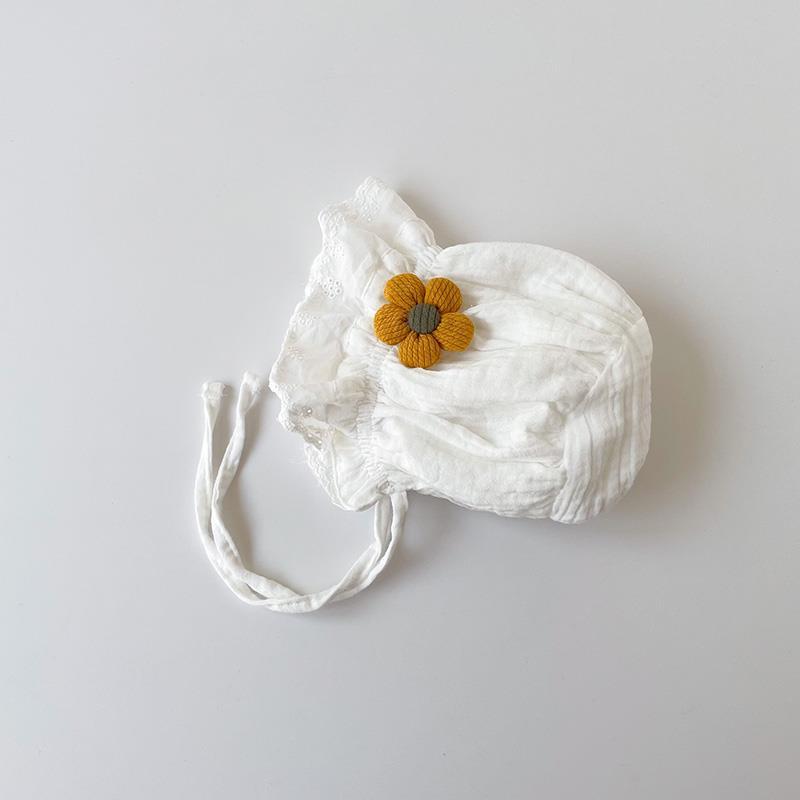 Baby Hat Children Baby Spring and Autumn Thin Girl Newborn Children Summer Pure Cotton Princess Sun-shading Palace Hat Fetal Hat