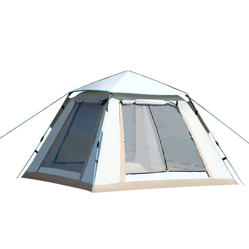 屋外テントポータブル全自動速開日よけ防雨キャンプ公園キャンプピクニック屋外4面テント|undefined