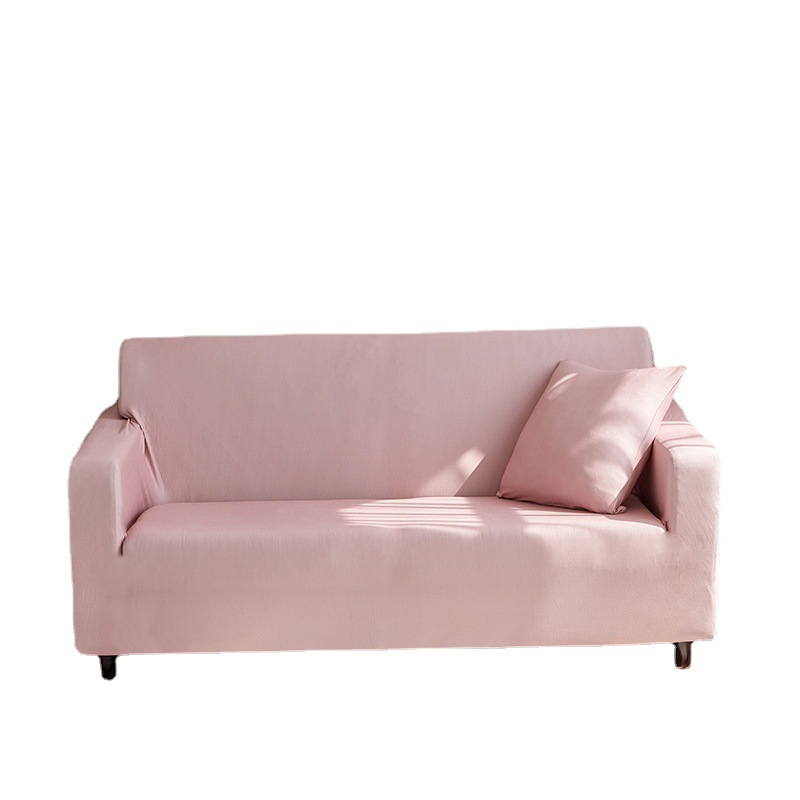 kuyan/kuyan solid color stretch milk silk pastoral style combination full foreskin European fabric dustproof sofa cover