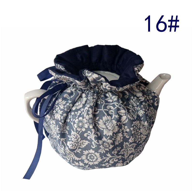 Ethnic style household teapot insulation cover thermal insulation anti-scald hand quilted teapot protective cover