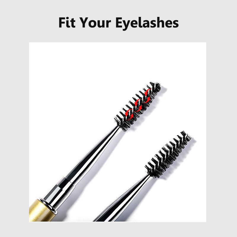 Factory spot cross-border exclusive makeup tools eyelash brush eyelash roll eyelash comb makeup brush with drill eyebrow brush