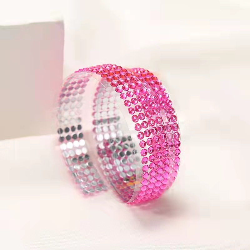 Cross-border products explosive box accessories self-adhesive acrylic drill tape DIY photo album decorative crystal sticker