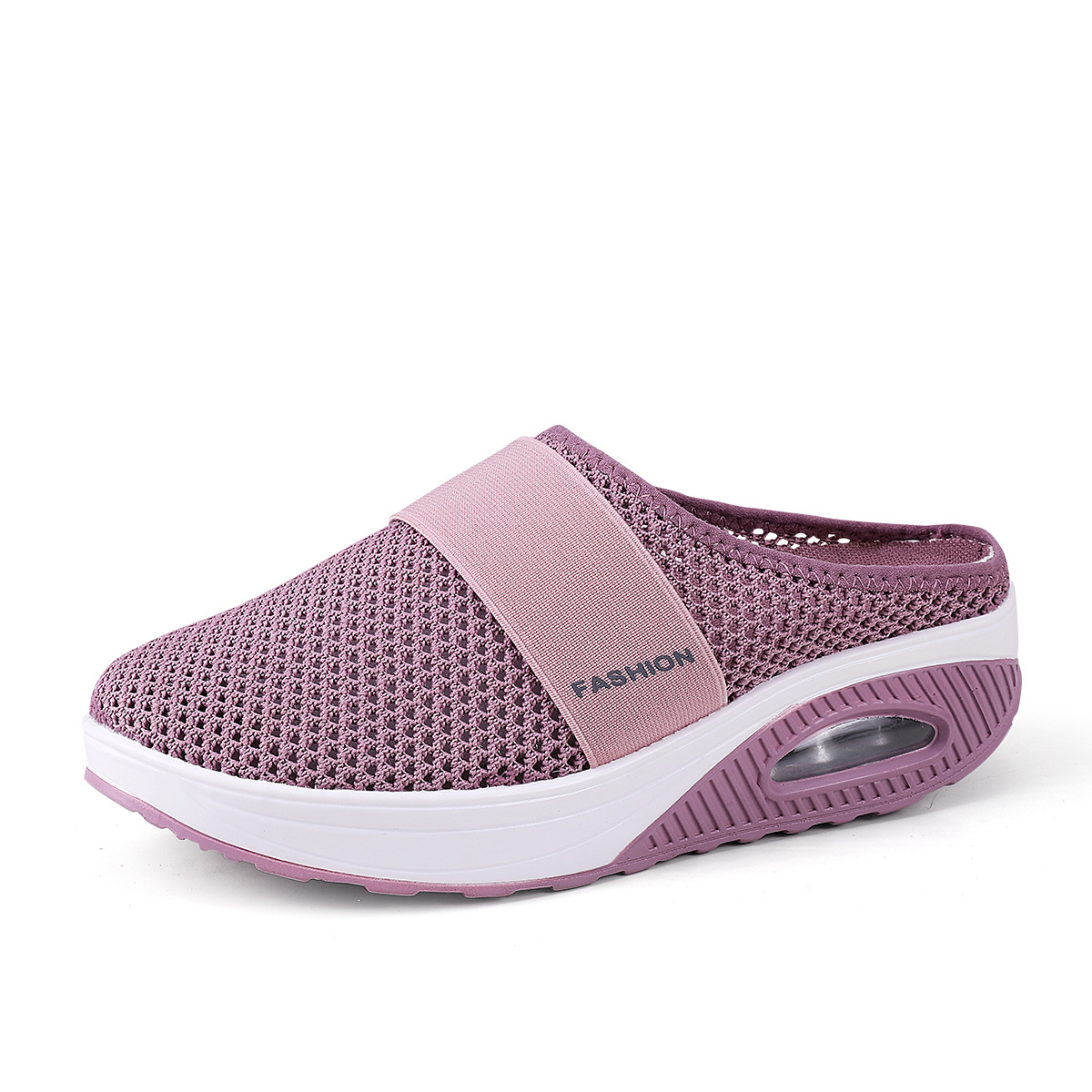 Spot 2021 Cross-border Half-drag White Shoes Women's No Heel Slip-on Large Size Flat Shoes Slippers Casual Canvas Shoes
