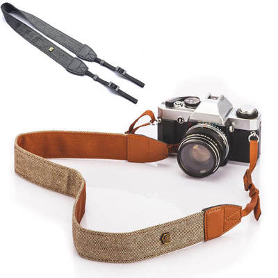 Camera Cotton Shoulder Strap SLR Camera Strap Decompression Retro Micro Single Photography Shoulder Strap Neck Camera Shoulder Strap