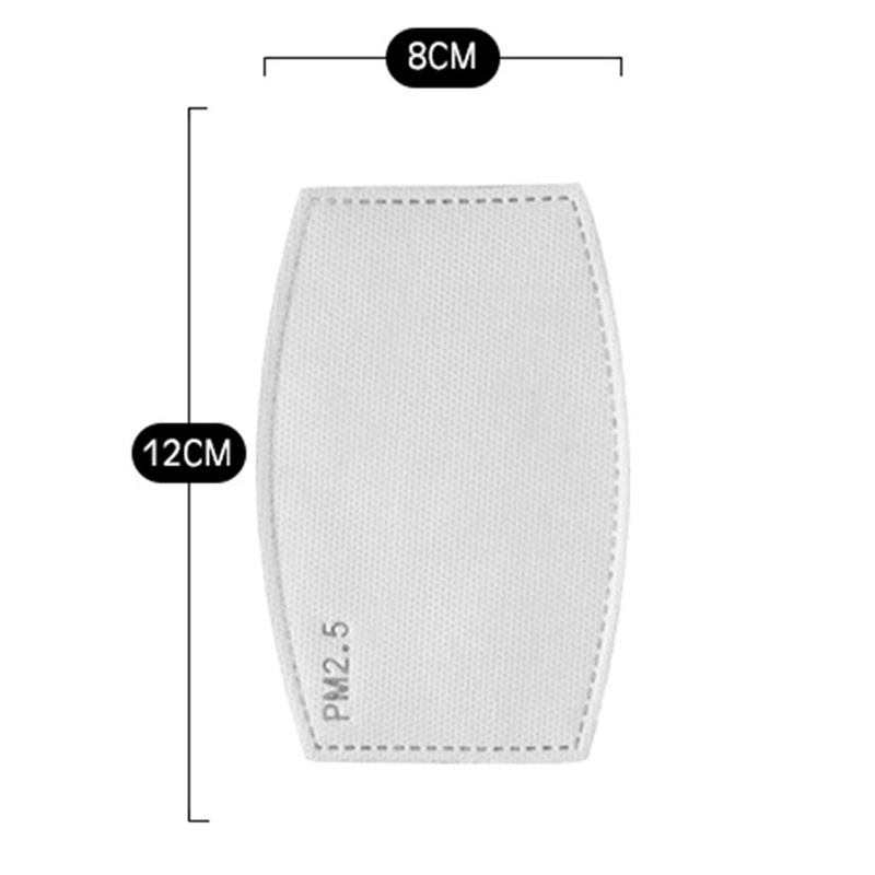 Mask protection pm2.5 filter 5-layer protective filter element activated carbon filter cloth mask gasket factory wholesale