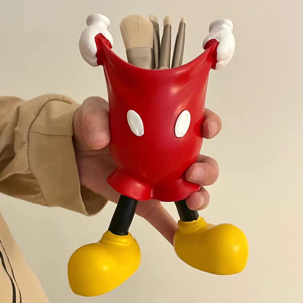 Mickey pen holder creative crafts vinyl decoration cosmetic pen organizer desktop decoration stationery storage Pen Holder