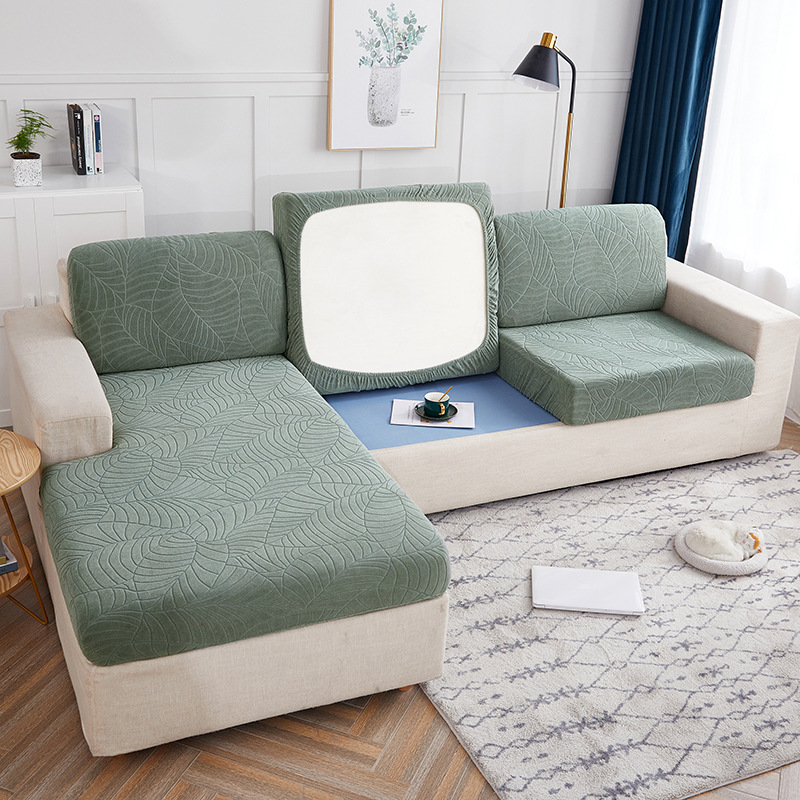 Cross-border new waterproof elastic sofa hat three-dimensional relief jacquard lazy sofa cushion cover multi-person combination