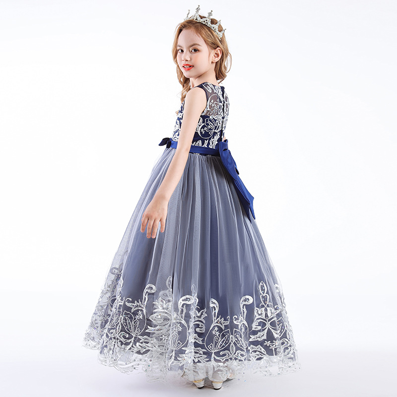 CARISA CARISA girls' dress dress sleeveless mesh performance host princess dress cross-border one-piece delivery