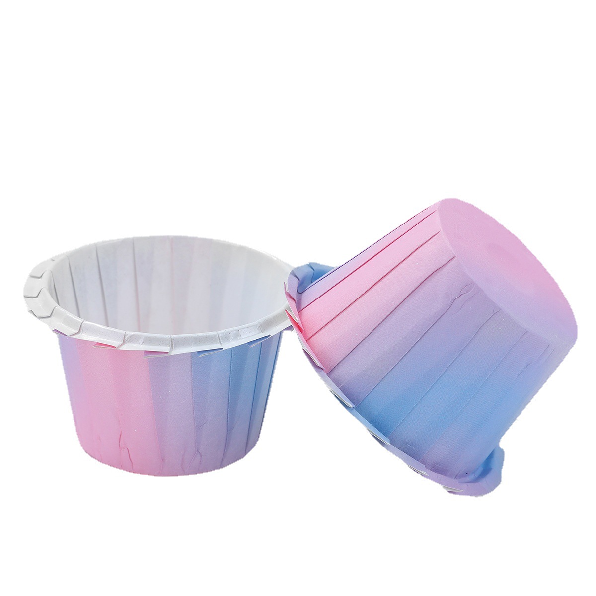Gradient color muffin cup cake paper cup household dessert table cup muffin lace cup oven Tulip paper cup