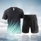 New Suit Quick-drying Suit Men's and Women's Sports Outdoor Running Short-sleeved Large Size Casual Suit Ice Silk Cool Quick-drying Suit