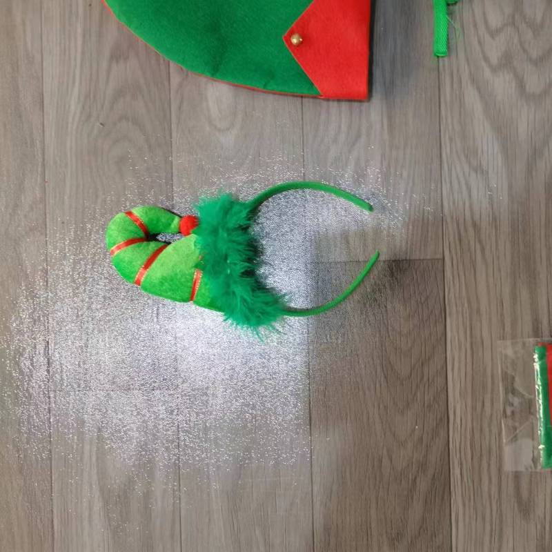 国境を越えた新しいフェルトクリスマス妖精耳妖精靴クリスマス靴下クリスマスエプロン雰囲気クリスマス帽子|undefined