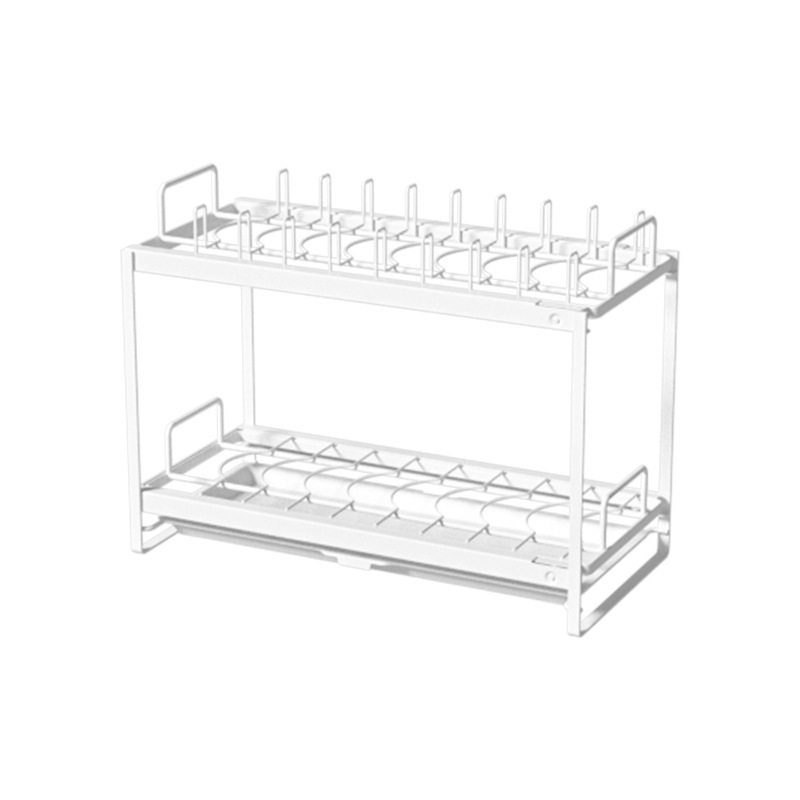 水切りラックキッチン収納オーガナイザーカトラリー器具ホルダー水切りボウルスタンド多機能プラスチック棚|undefined