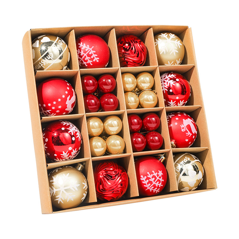 Christmas decoration balls, Christmas tree decorations, material package, pendants, trinkets, accessories, dress-up props set