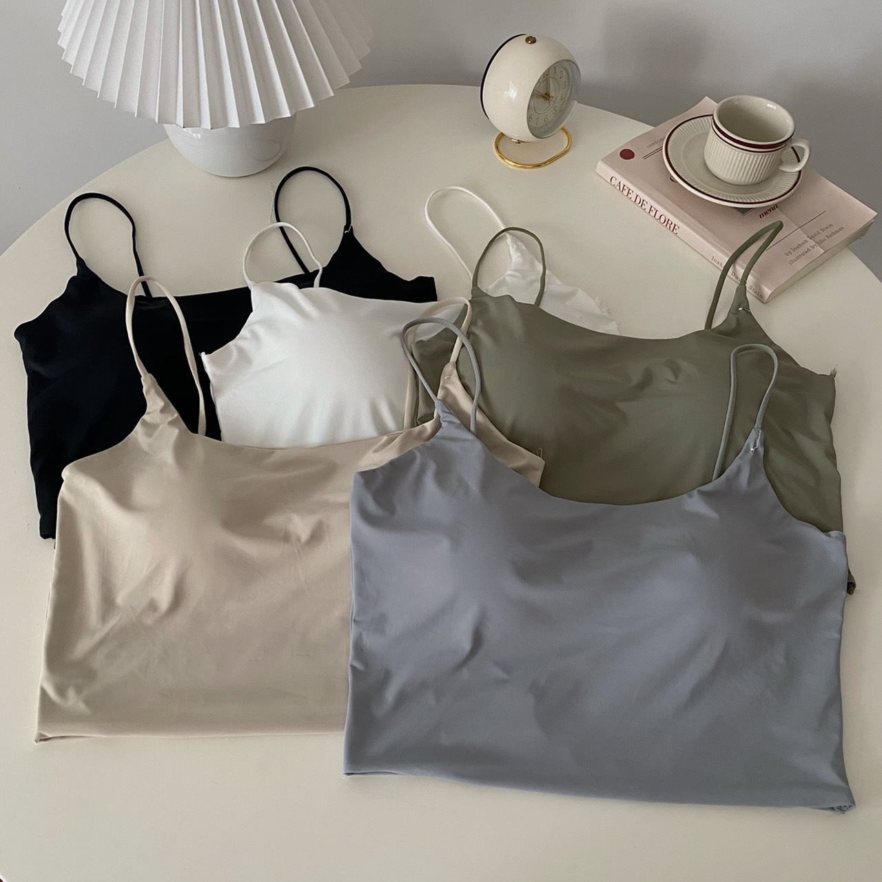 Ice Silk Beautiful Back Fixed Cup Summer Inner Sling Tube Top Anti-running Light Bottoming Outer Wear One-piece Gathered Sexy Chest Wrap