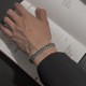 2242# cuban chain titanium steel bracelet