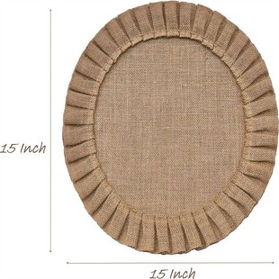 Factory in stock direct round jute coaster hotel thickened insulated table mat jute Western placemat