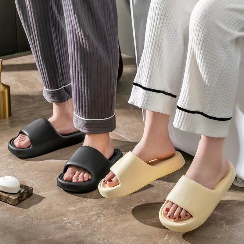 Slip-on Slippers Women's Summer Indoor Home Bathroom Bath Non-slip Outer Wear High-end Home Slippers Wholesale