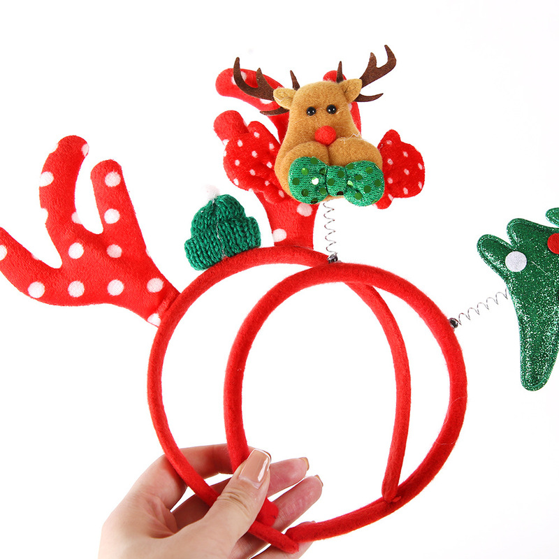 Amazon新品クリスマスカチューシャクリスマスヘラジカヘッドバックル鹿の角カチューシャクリスマス装飾パーティードレス頭飾り|undefined