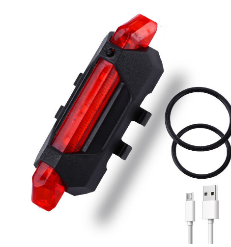 USB аккумуляторная велосипедная задняя лампа Ночная езда предупреждающий свет 216 задний фонарь светодиодный велосипедный свет снаряжение для езды