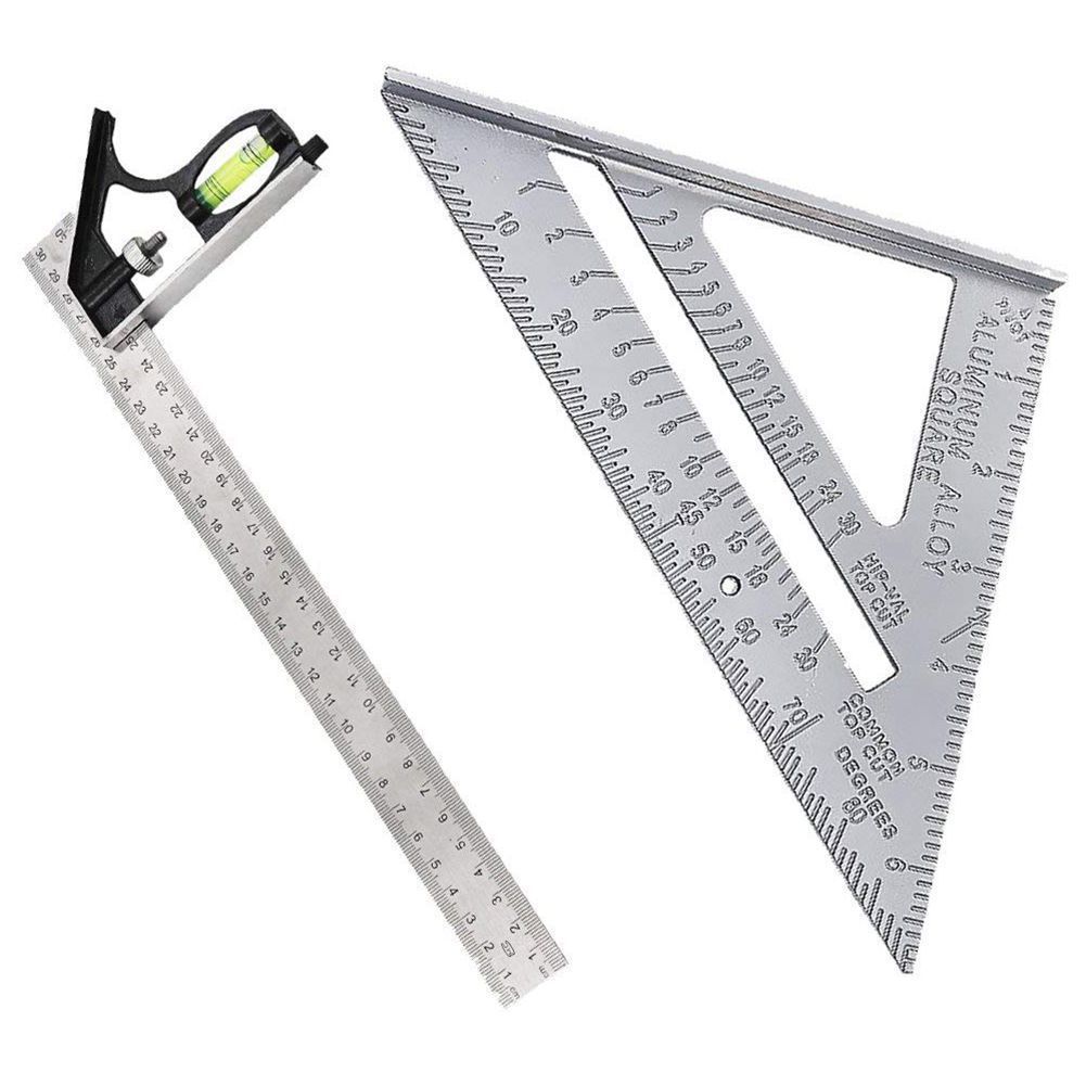 WM Small Base Angle Ruler Measuring Ruler Combination Ruler suit 300mm Adjustable Measuring Ruler Engineer Combination Ruler