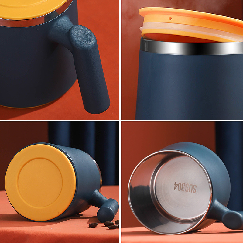 304 stainless steel mug high-looking coffee cup portable office insulation student water cup stainless steel cup customization