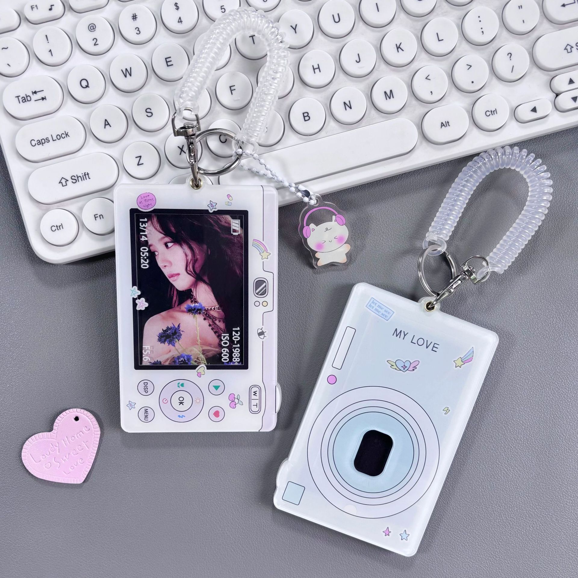 Original y2g mobile phone camera acrylic card holder small card card holder stand card holder small card protection card holder